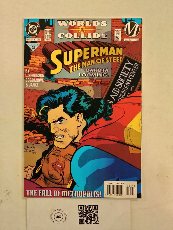 Superman the Man of Steel #28 (DC Comics), raw comic book in NM condition — front cover