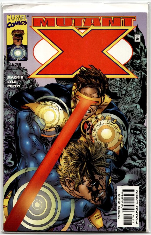 Mutant X #23 (2000), raw, ungraded comic book — front cover