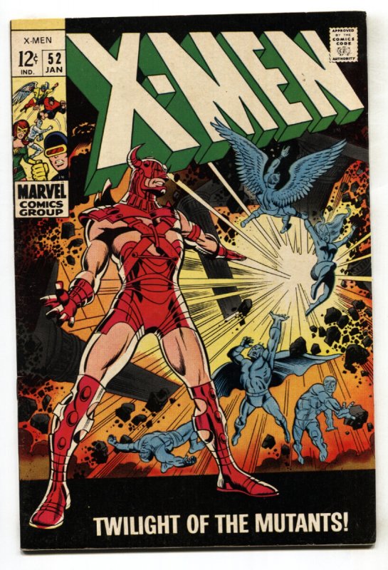 X-Men #52 - 1969 - Marvel - VF+ - Comic Book (Marvel Comics, 1969), raw comic book in VF+ condition — front cover
