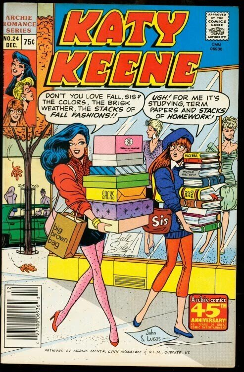 Katy Keene Comics #24, raw comic book in FN condition — front cover