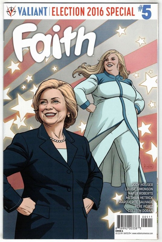 Faith #5 (Valiant Comics, 2016), raw comic book in VF/NM condition — front cover