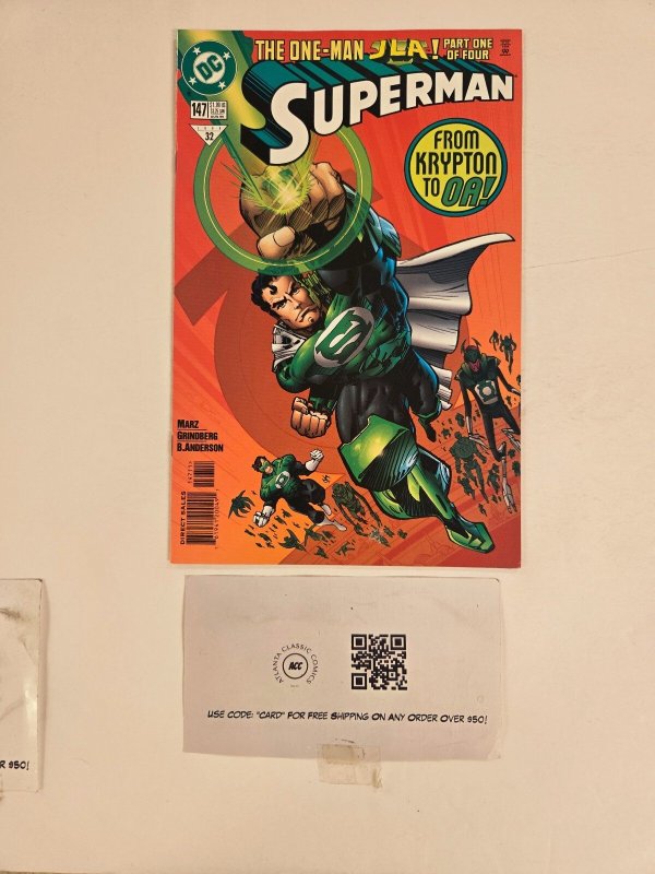 Superman #147 (DC Comics, 1961), raw comic book in NM condition — front cover
