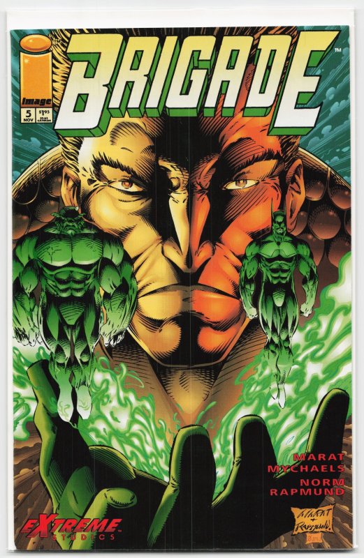 Brigade #5 (Image Comics, 1993), raw, ungraded comic book — front cover