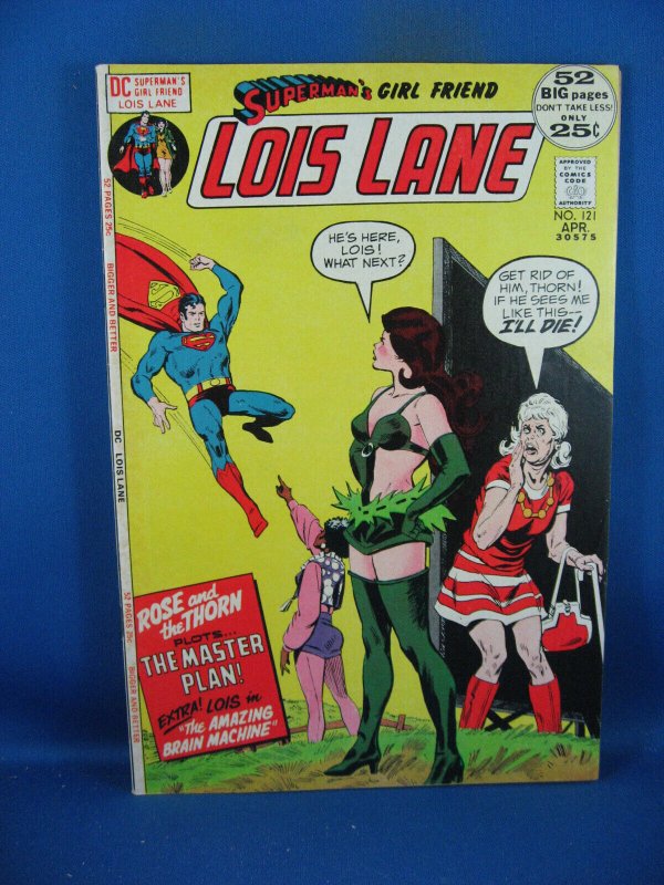 Superman Girlfriend Lois Lane #121 (DC Comics, 1972), raw comic book in VF condition — front cover
