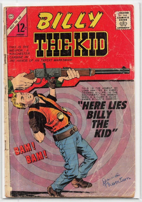 Billy the Kid #48 (Charlton Comics, 1965), raw, ungraded comic book — front cover