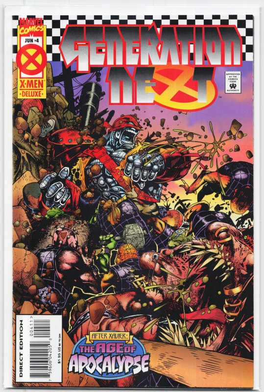 Generation Next #4 (Marvel Comics, 1995), raw, ungraded comic book — front cover