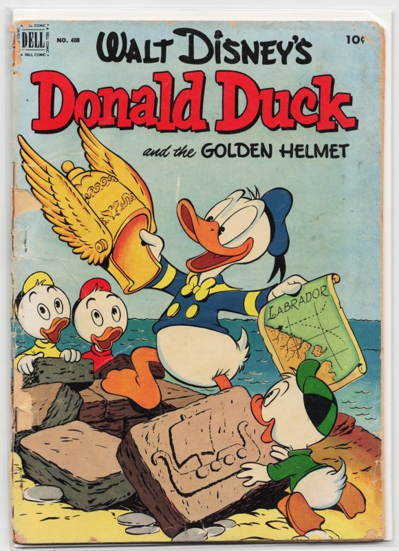 Four Color #408 (Dell Comics, 1952), raw, ungraded comic book — front cover