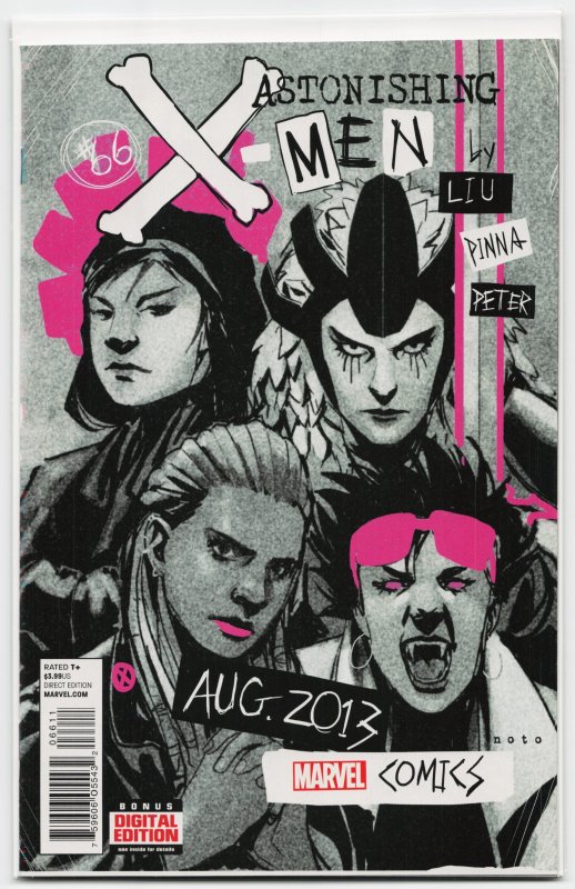 Astonishing X-Men #66 (Marvel Comics, 2013), raw, ungraded comic book — front cover