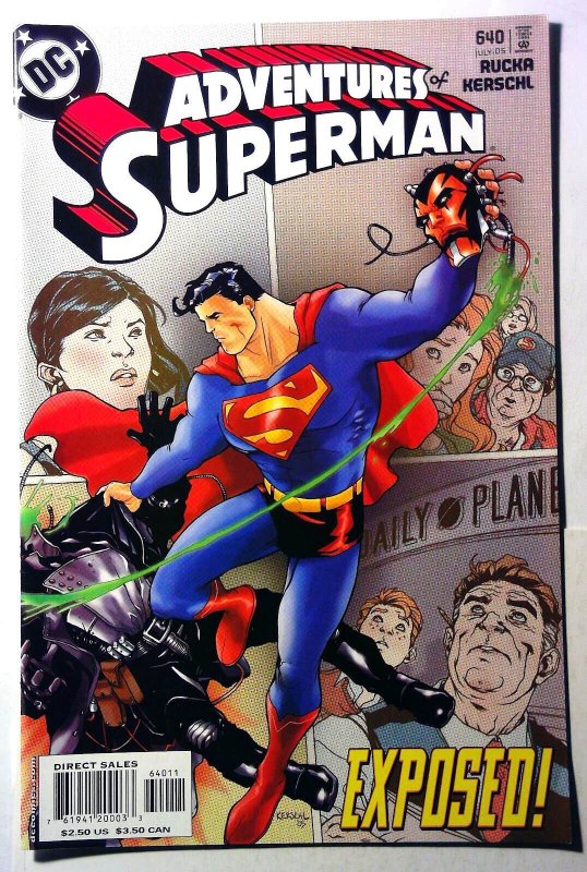 Adventures of Superman #640 (DC Comics, 2004), raw, ungraded comic book — front cover