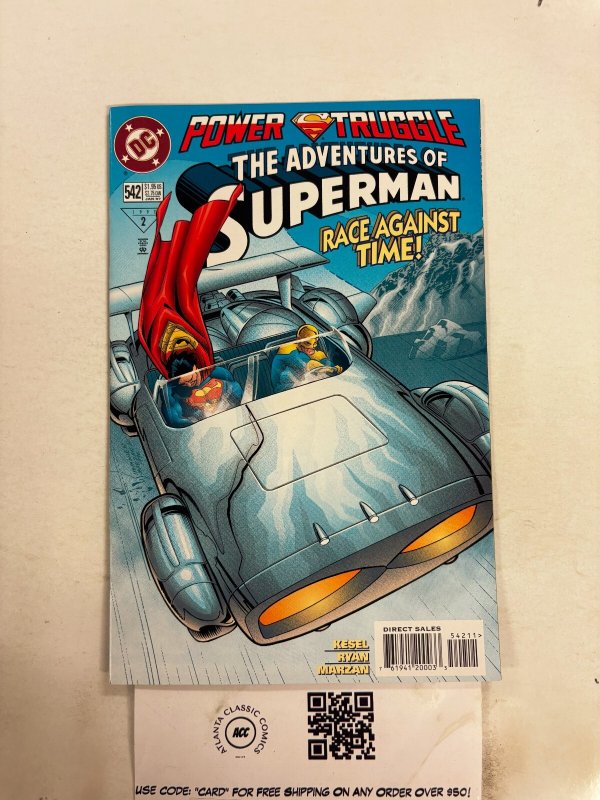 The Adventures of Superman #542 (DC Comics, 1997), raw comic book in NM condition — front cover