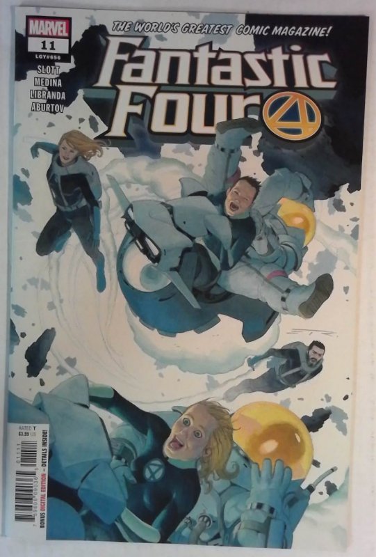 2019 Fantastic Four #11 (Marvel Comics, 2019), raw comic book in NM condition — front cover