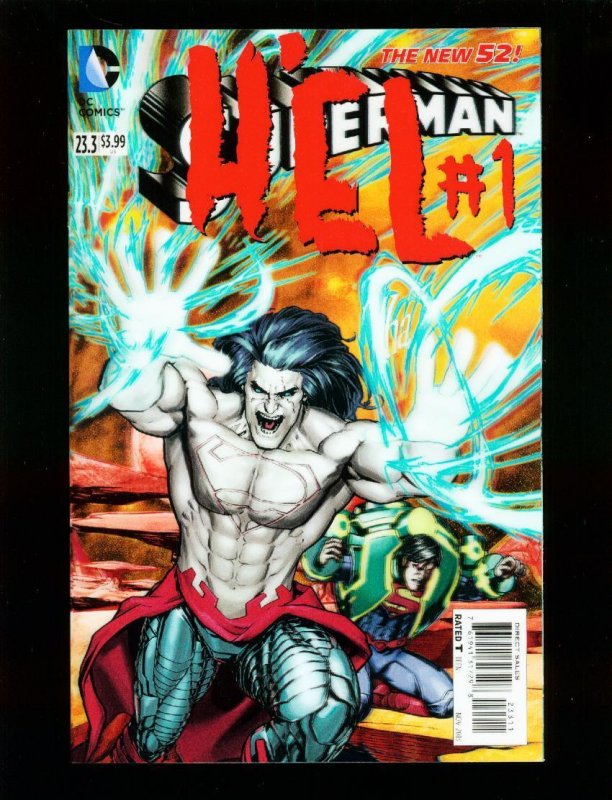 Superman #23 (DC Comics), raw comic book in NM condition — front cover
