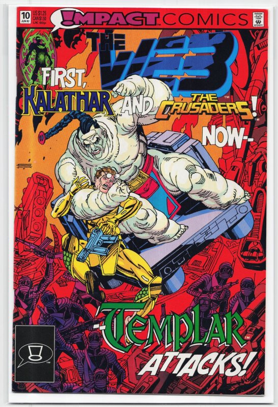 The Web #10 (1992), raw, ungraded comic book — front cover