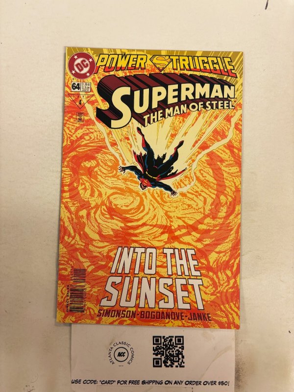 Superman Man of Steel #64 (DC Comics), raw comic book in NM condition — front cover