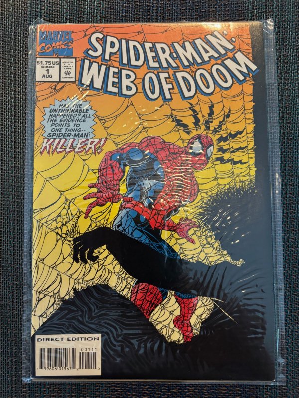 Spider-Man: Web of Doom #1 (1994), raw, ungraded comic book — front cover
