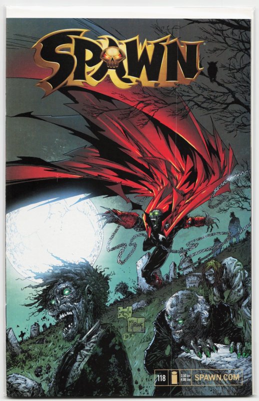 Spawn #118 (Image Comics, 2002), raw, ungraded comic book — front cover