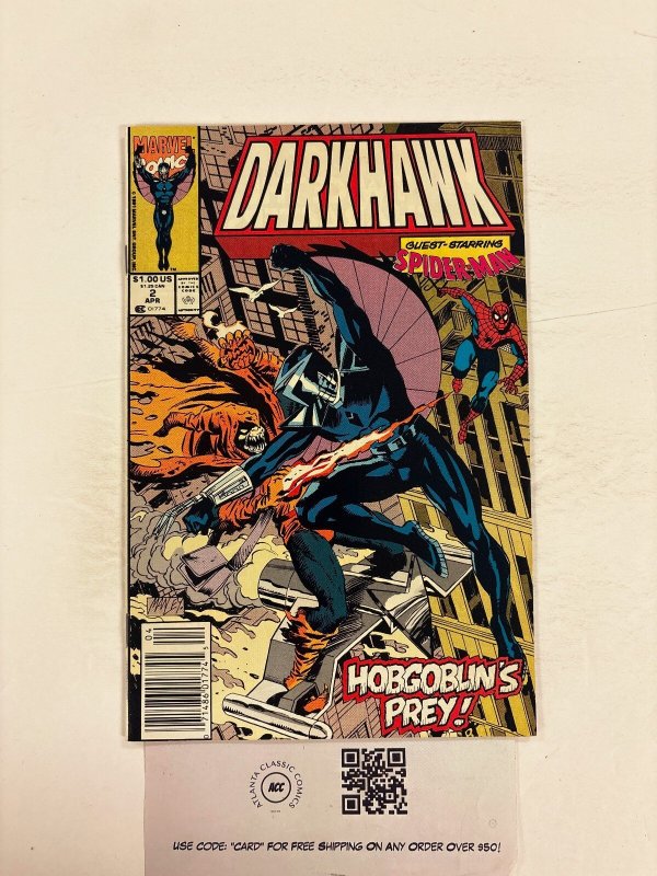 Darkhawk #2 (Marvel Comics, 1991), raw comic book in NM condition — front cover