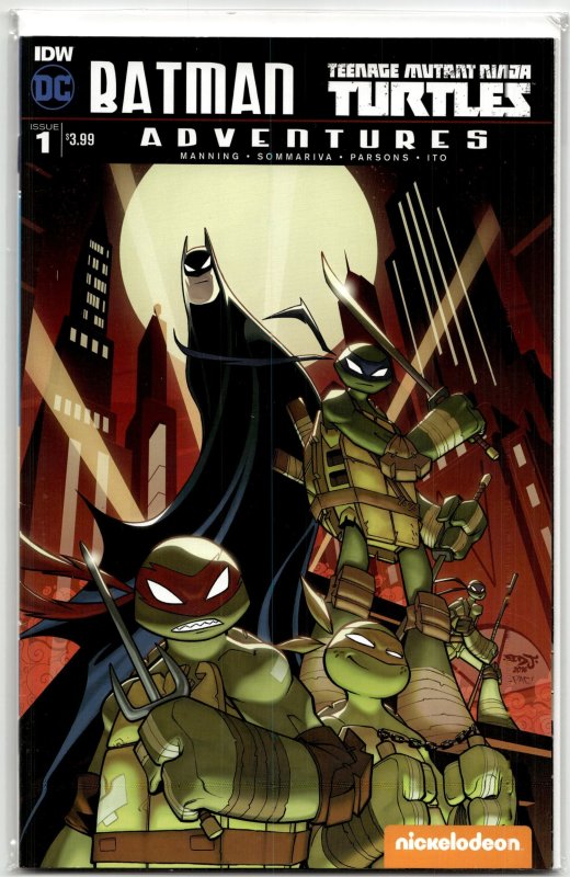 Batman / Teenage Mutant Ninja Turtles Adventures #1 (IDW Publishing, 2016), raw, ungraded comic book — front cover