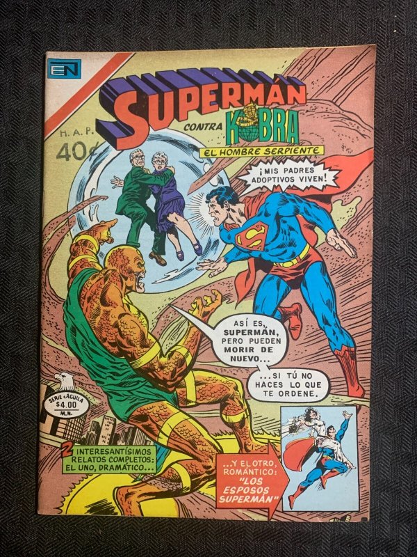 1980 Superman Spanish Digest Comic #2-1250 FN 6.0 Contra Kobra / Curt Swan (1980), raw comic book in FN 6.0 condition — front cover