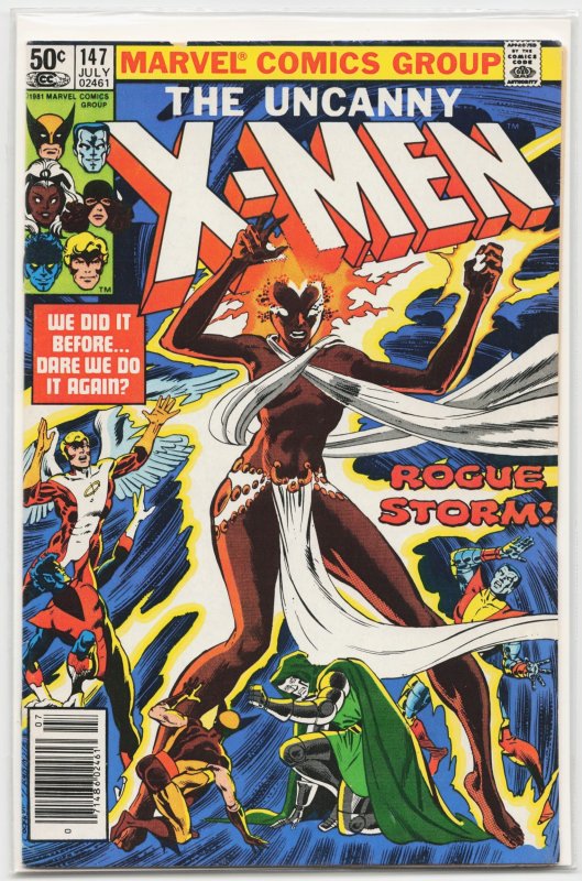 The Uncanny X-Men #147 (Marvel Comics, 1981), raw, ungraded comic book — front cover