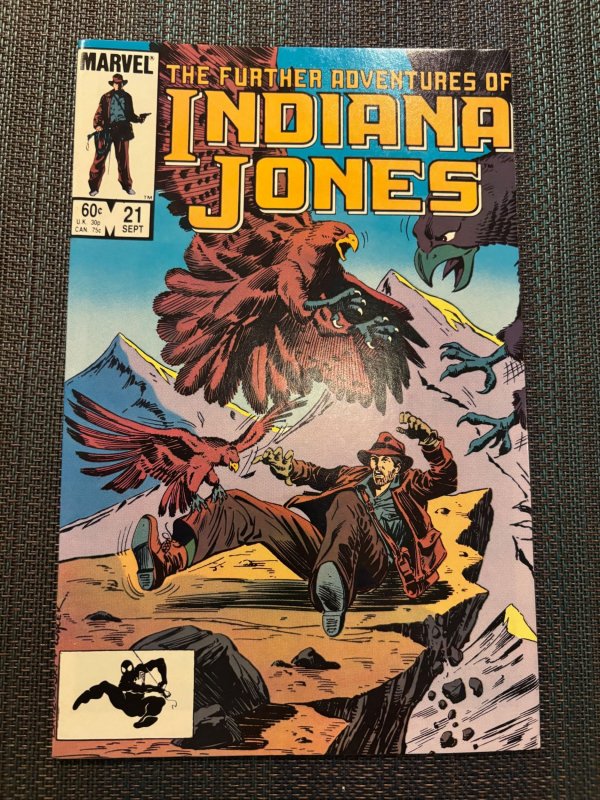 The Further Adventures of Indiana Jones #21 (Marvel Comics, 1984), raw, ungraded comic book — front cover