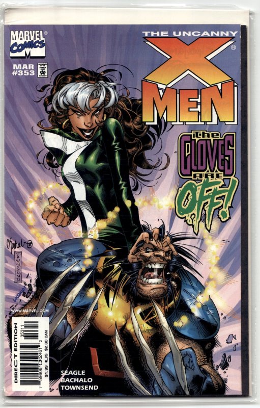 The Uncanny X-Men #353 (Marvel Comics, 1998), raw, ungraded comic book — front cover