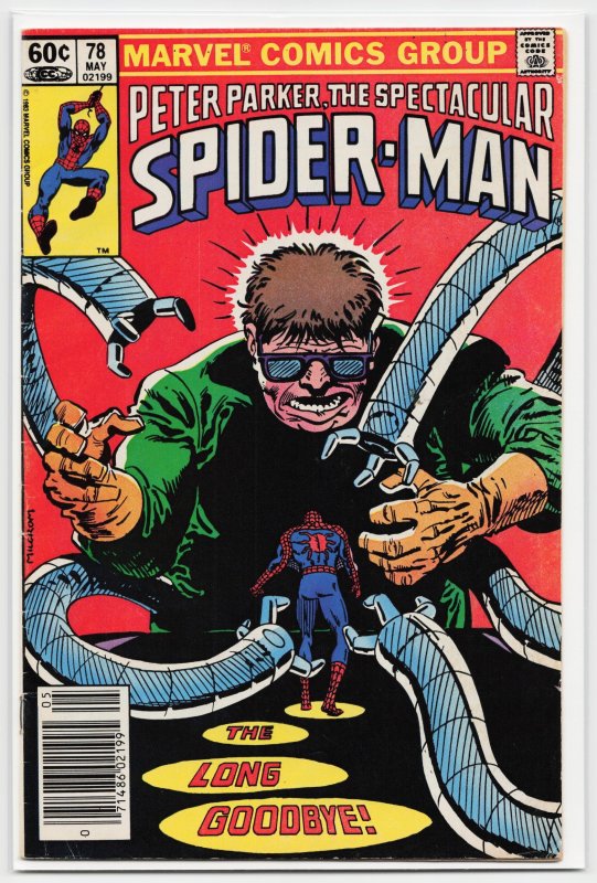 The Spectacular Spider-Man #78 (Marvel Comics, 1983), raw, ungraded comic book — front cover