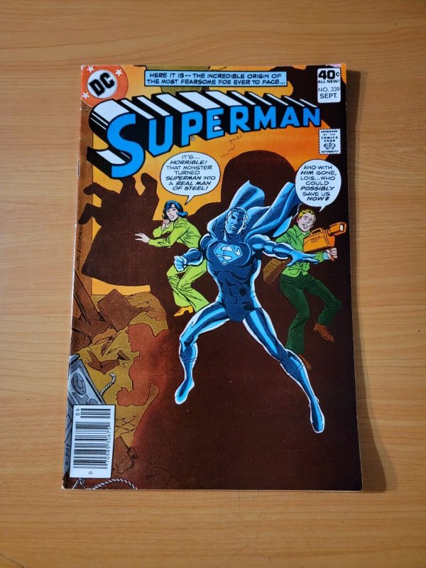 Superman #339 (DC Comics, 1979), raw comic book in VF condition — front cover