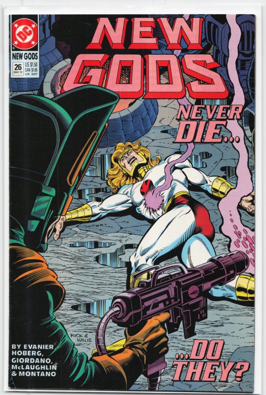 New Gods #26 (DC Comics, 1991), raw, ungraded comic book — front cover