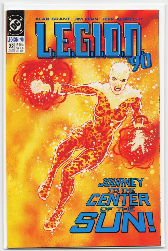 L.e.g.i.o.n #22 (DC Comics, 1990), raw, ungraded comic book — front cover