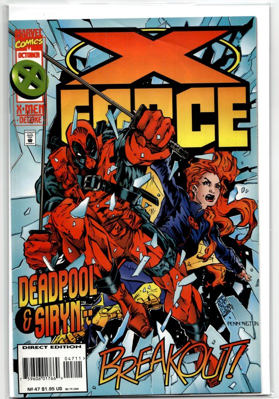 X-Force #47 (Marvel Comics, 1995), raw, ungraded comic book — front cover