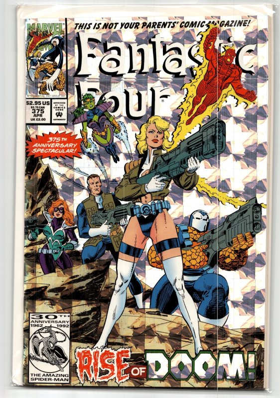 Fantastic Four #375 (Marvel Comics, 1993), raw, ungraded comic book — front cover