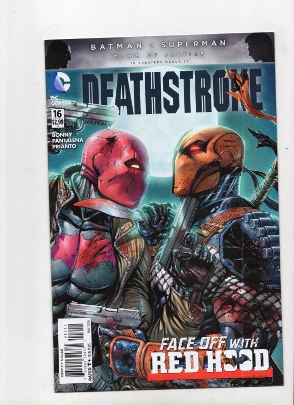 Deathstroke #16 (DC Comics, 2016), raw comic book in NM 9.4 condition — front cover
