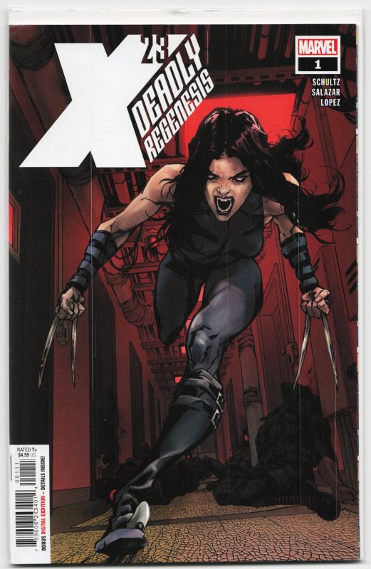 X-23: Deadly Regenesis #1 (Marvel Comics, 2023), raw, ungraded comic book — front cover