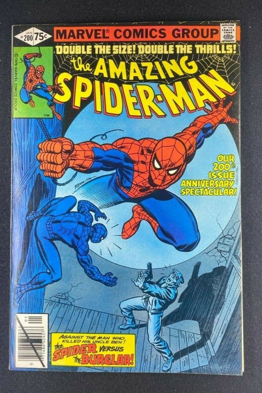 Amazing Spider-Man #200 (Marvel Comics, 1963), raw comic book in VF+ 8.5 condition — front cover