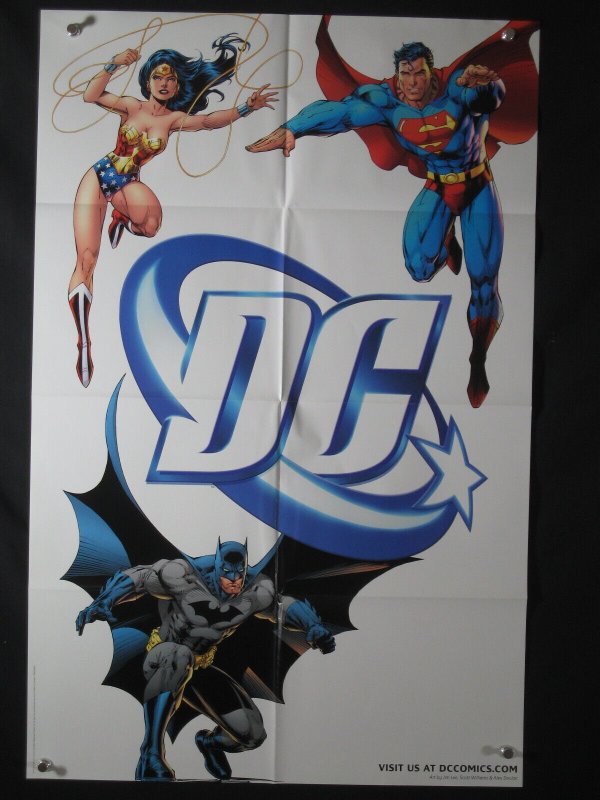 DC Comics Promo Poster 34x22 Superman Batman (DC Comics), raw, ungraded comic book — front cover