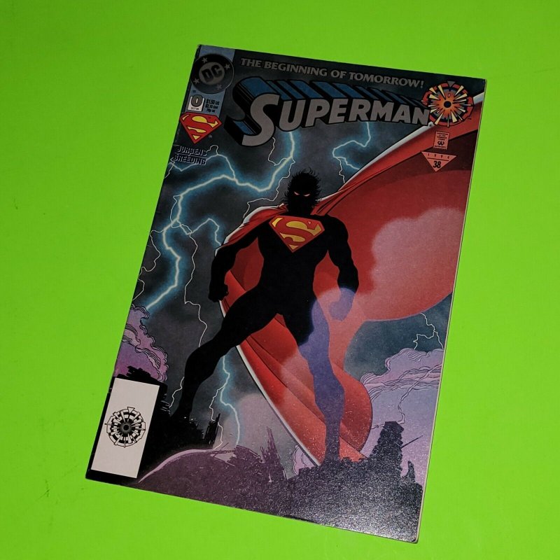 1994 Superman 0 Zero Hour Logo Jurgens Breeding VG-F (1994), raw, ungraded comic book — front cover
