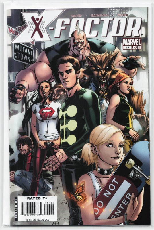 X-Factor #13 (Marvel Comics, 2007), raw, ungraded comic book — front cover