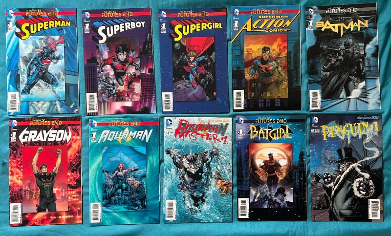 DC Misc Titles 10 PC LOT - Includes: New 52 Superman, Superboy, Supergirl (9.0) (DC Comics), raw comic book in 9.0 condition — front cover