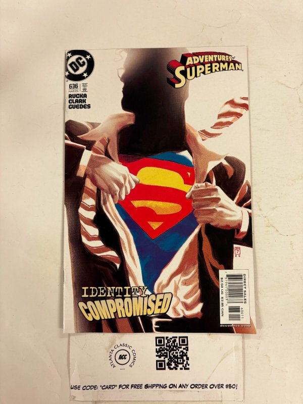 Adventures of Superman #636 (DC Comics), raw comic book in NM condition — front cover