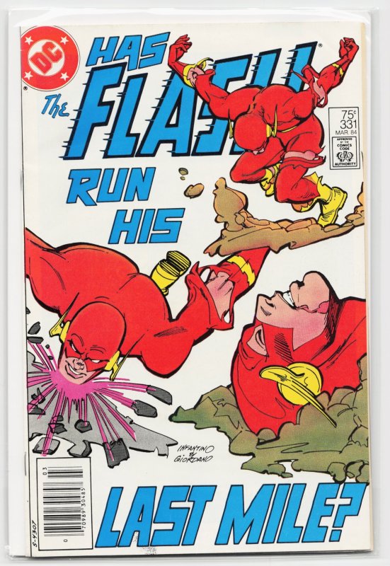The Flash #331 (DC Comics, 1984), raw, ungraded comic book — front cover