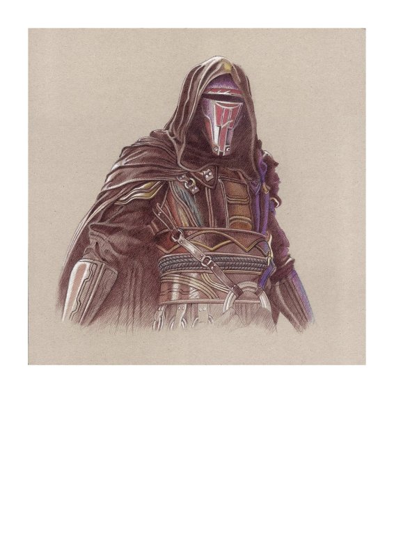 Darth Revan, High-quality A4 Lithograph. Artist: Miguel Alfaro, raw, ungraded comic book — front cover