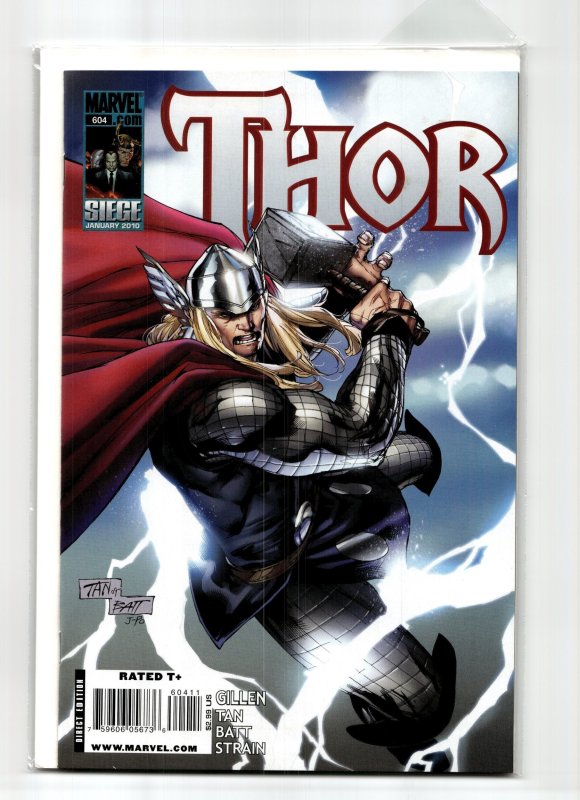 Thor #604 (Marvel Comics, 2010), raw, ungraded comic book — front cover