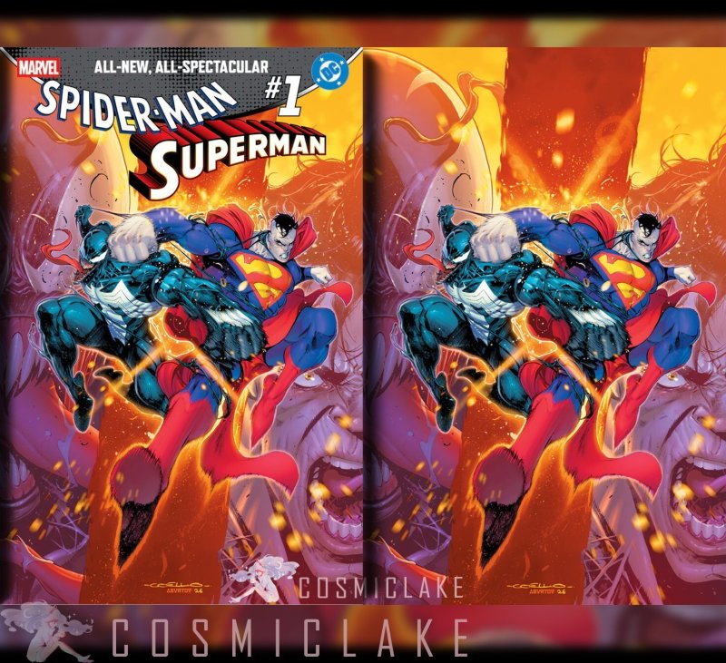 Spider-Man/ Superman #1, raw, ungraded comic book — front cover