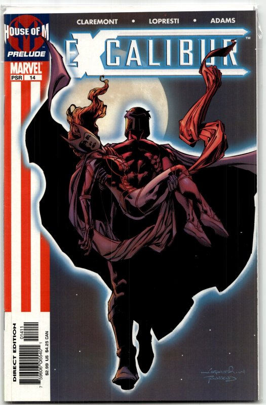 Excalibur #14 (Marvel Comics, 2005), raw, ungraded comic book — front cover