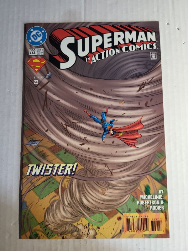 Action Comics #722 (DC Comics, 1996), raw, ungraded comic book — front cover