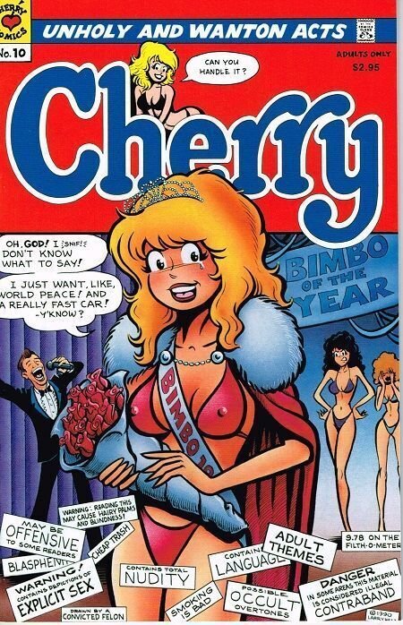 Cherry #10 (1990), raw, ungraded comic book — front cover