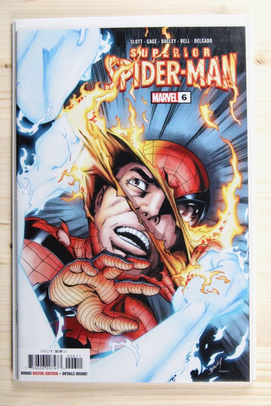 Superior Spider-Man #6 (Marvel Comics, 2024), raw comic book in NM+ 9.6 condition — front cover