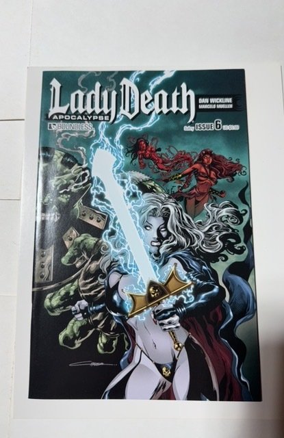 Lady Death: Apocalypse #6 (2015), raw comic book in NM condition — front cover