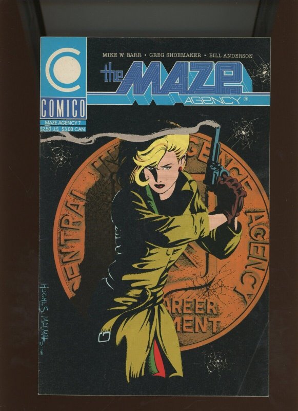 The Maze Agency #7 (1989), raw comic book in 8.0 condition — front cover